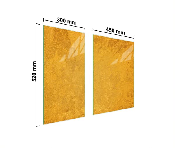 GLASBESKYTTELSESPLADE 75x52 GULD