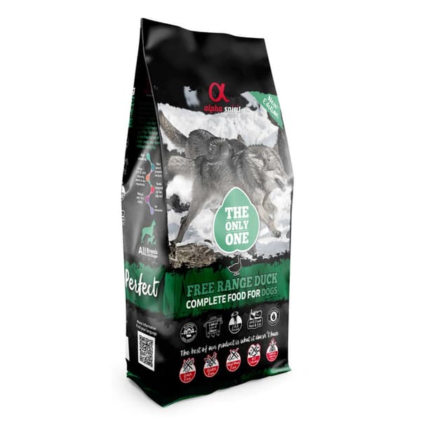 Alpha Spirit fuldfoder til hunde, and, 12 kg