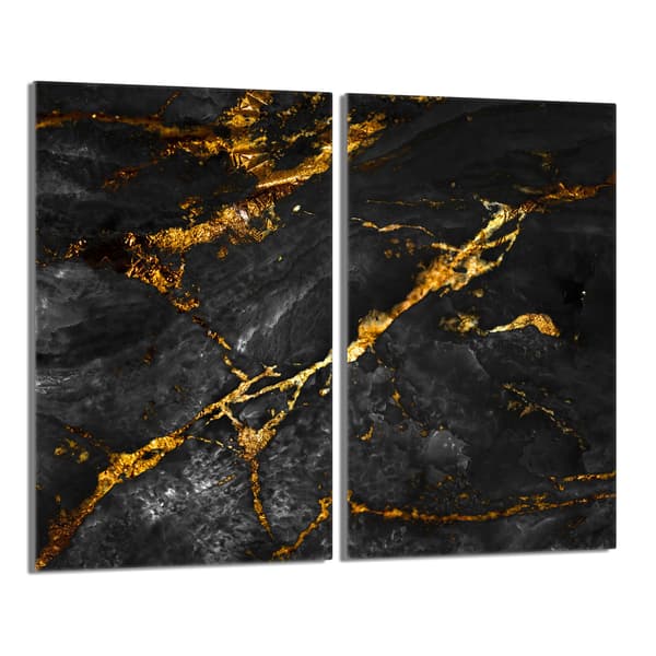 Skyddsplatta i glas för spis 2x30x52 Marmor