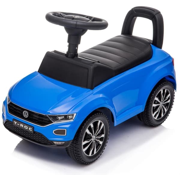 Volkswagen T-Roc blå pusher rollator