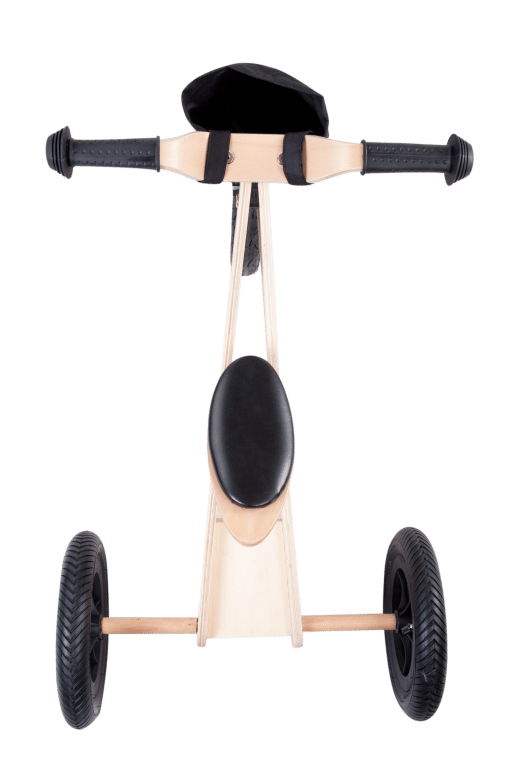 Träbalanscykel 2-i-1 Twist Plus för 2-åringar Samoa Black Edition