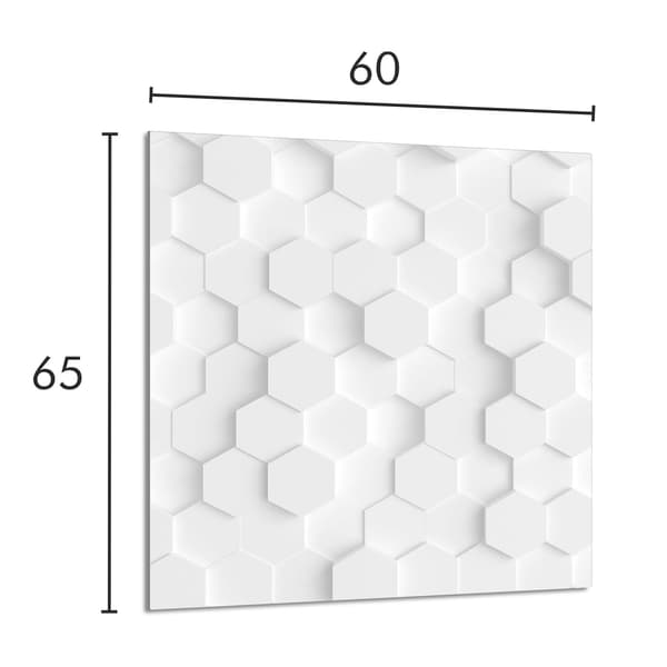 KEITTIÖN LASIPANEELI 60x65 Valkoinen
