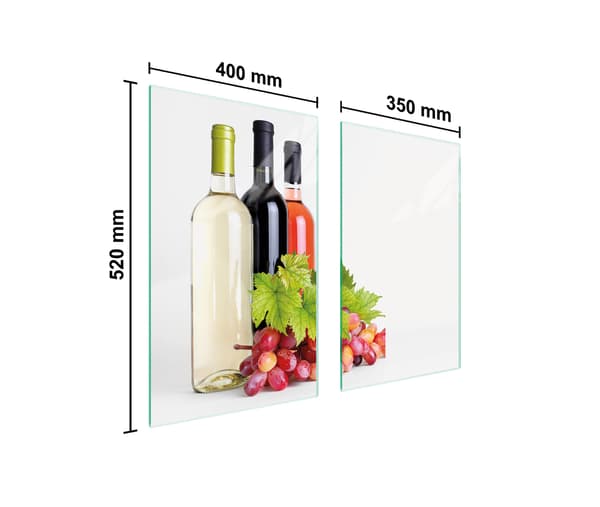 LASINEN SUOJALEVY LIEDELLE 75x52 VIINI