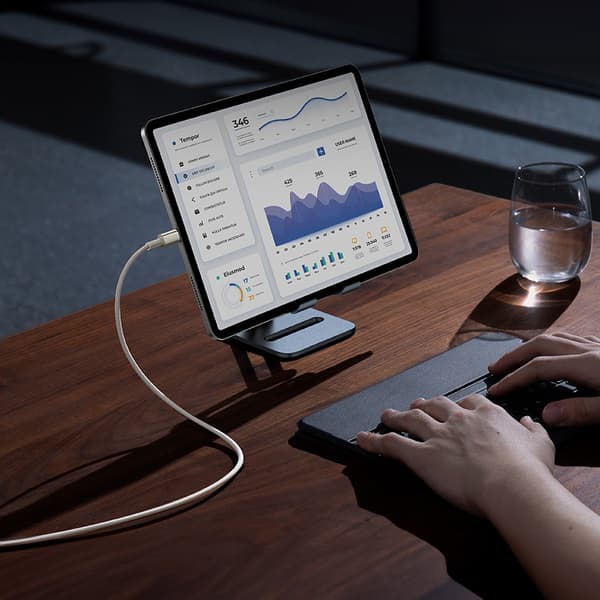 Wolfram Guld USB-C Kabel - USB-C 100W 1m - Guld
