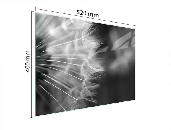 GLASSKÆREBRÆT 52x40 BLOMST
