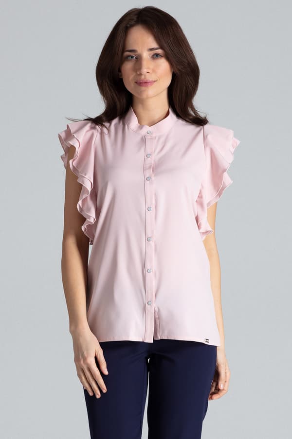 K482 bluse rosa str. M