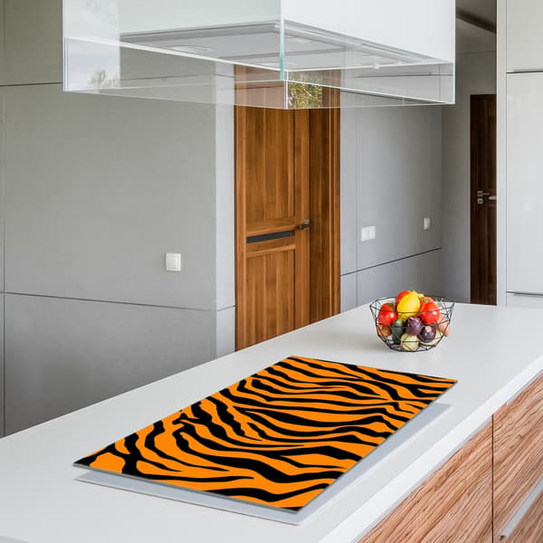 Lasinen suojalevy liedelle 90x52 Tiger