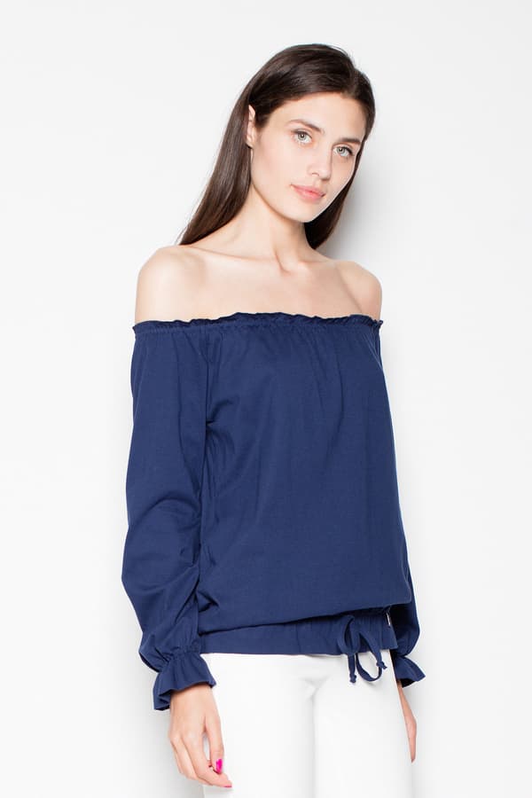 Bluse VT012 Marineblå M