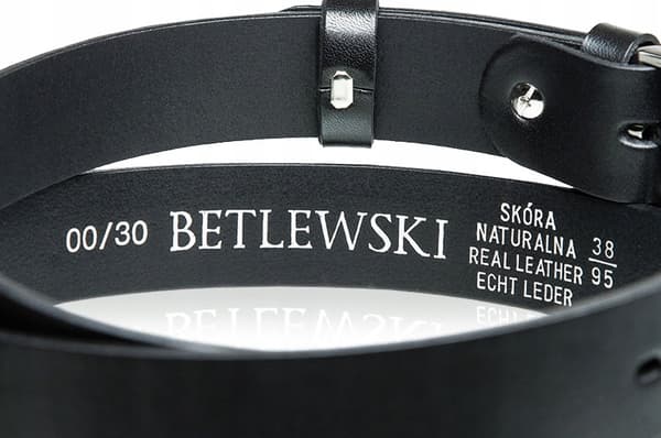 LIC30-0 SORT 140 Læderbælte REGULAR +CERTIFIKAT
