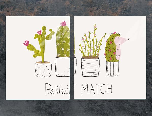 LASINEN SUOJALEVY LIEDELLE 85x52 CACTUS