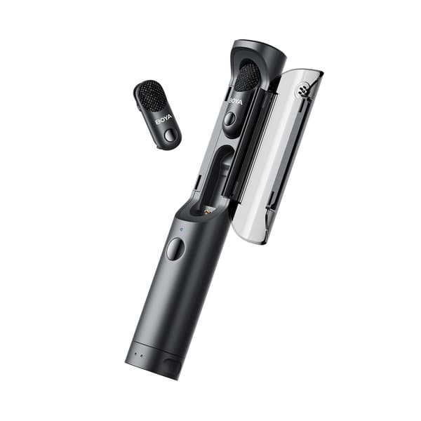 4-i-1 2,4 GHz USB-C trådløst mikrofonsæt MAGIC-03 - Sort