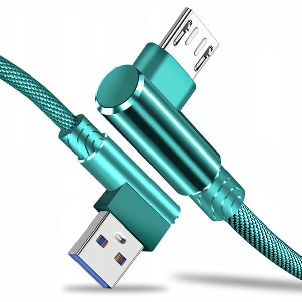 Koanni kb18 Micro USB-kabel hurtiglader vinklet 90° mint