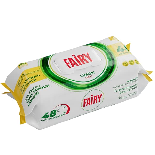 Fairy Wet Yleispuhdistuspyyhkeet Sitruuna 100 kpl