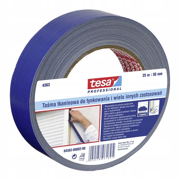 Tesa tygplåstertejp UV 14 dagar 25m 30mm