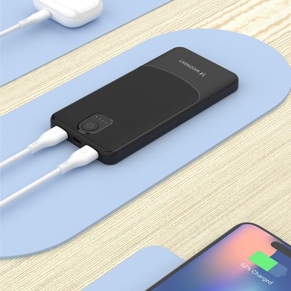 Powerbank Wpower WPBBK-2 10000mAh USB-A USB-C - sort