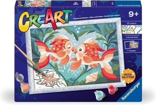 CreArt för barn: Romantisk glitterfisk