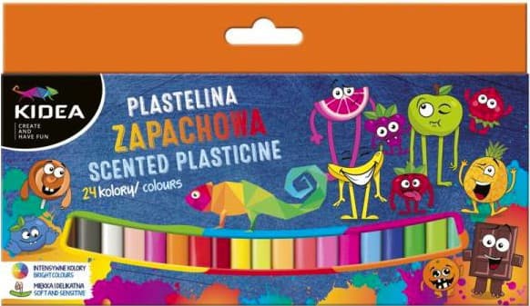 DOFTIG PLASTICINE 24 FÄRGER KIDEA