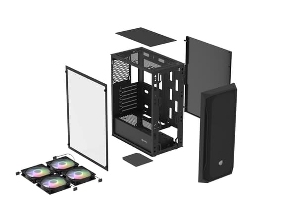 Fury Shobo SH4F RGB Midi-Tower-datorchassi