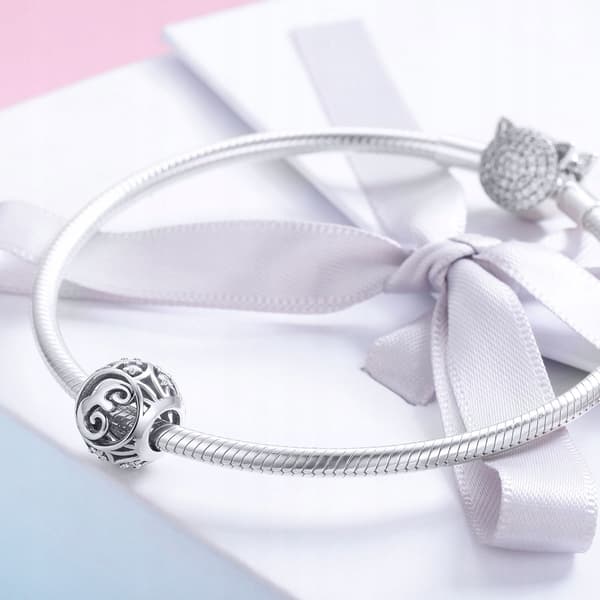 Charms til Pandora Charm Vedhæng Bogstav E Sølv 925