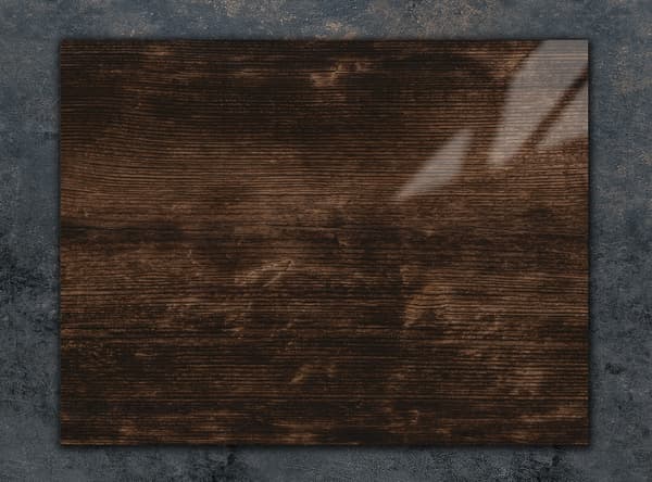 SKÄRBRÄDA I GLAS 40x30 TRÄ