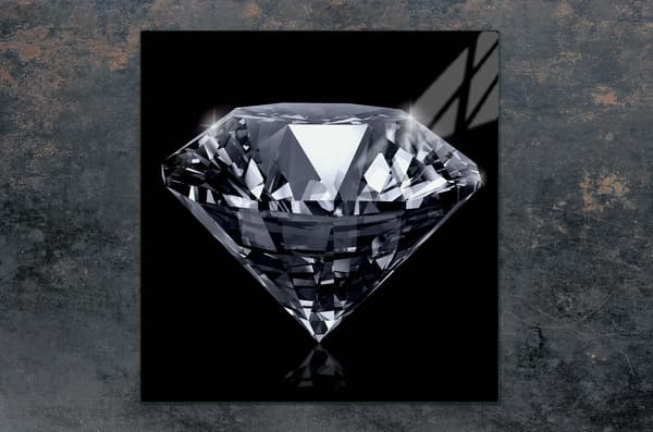 GLASSKYDDSPLÅT FÖR SPIS 50x52 DIAMANT