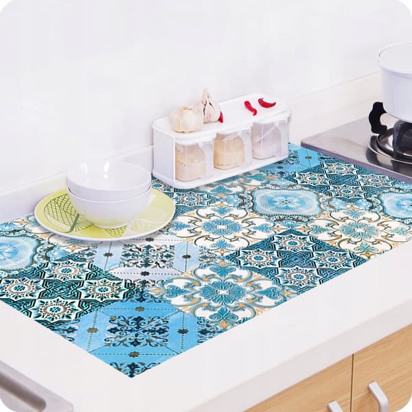 Selvhæftende PVC-patchwork-paneler sæt med 10 tapeter 20x20cm ZM-06-025
