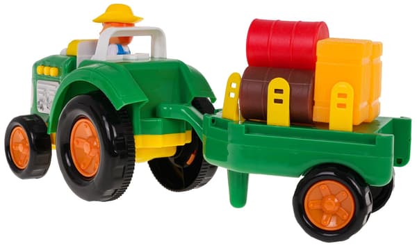 Traktor- och bondset + tillbehör