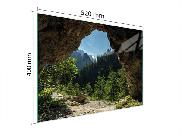 GLAS SKÆREBRÆT 52x40 TRÆ
