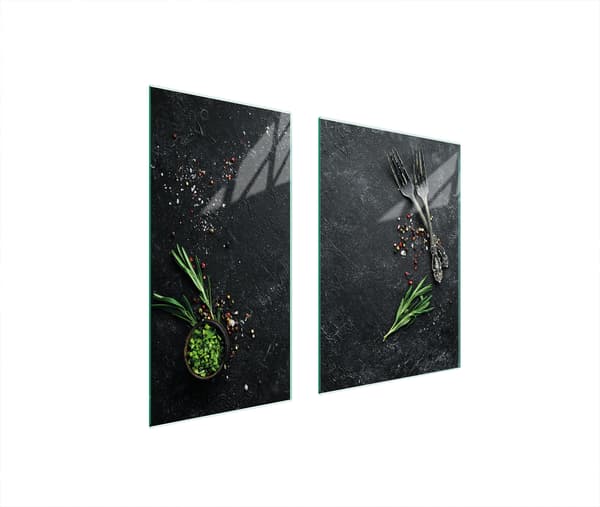 GLASBESKYTTELSESPLADE 75x52 KØKKEN