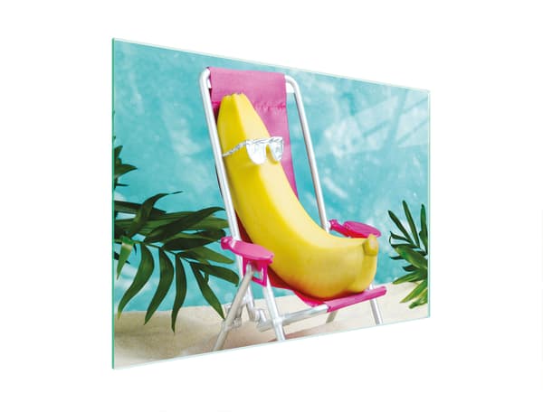 GLAS SKÄRBRÄDA 30x22 BANAN