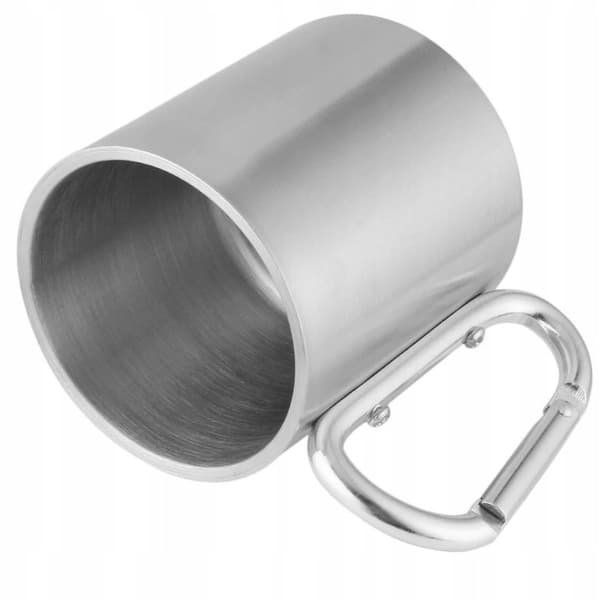 Metallmugg med karbinhake