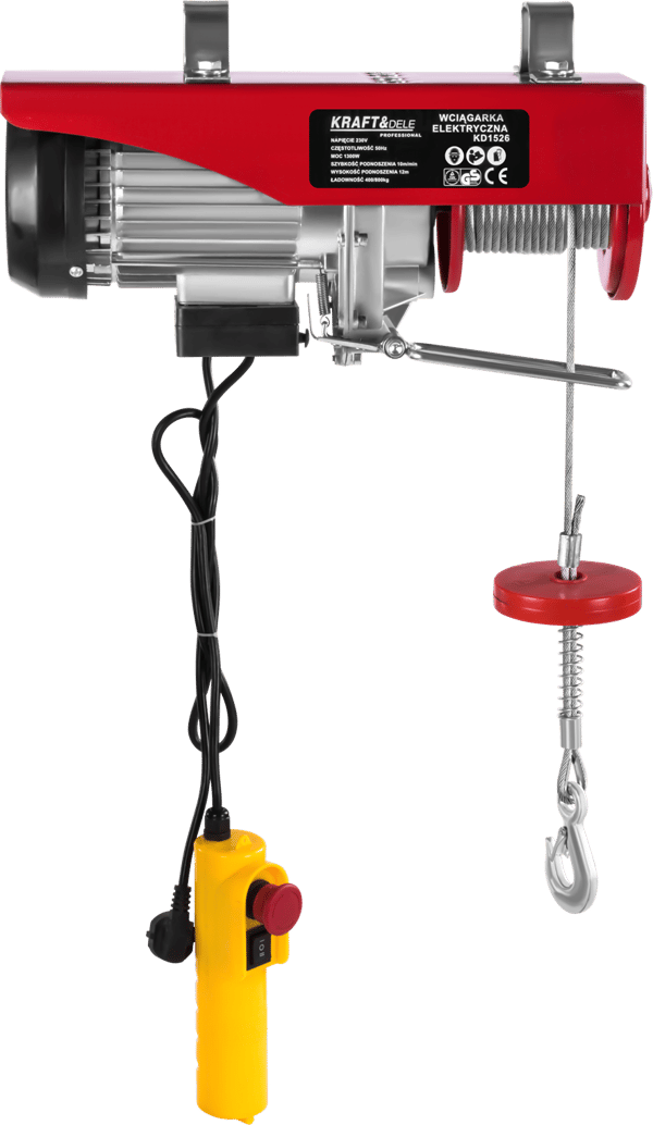 Elektrisk linvinsch 800 kg solid konstruktion | Kraft&Dele