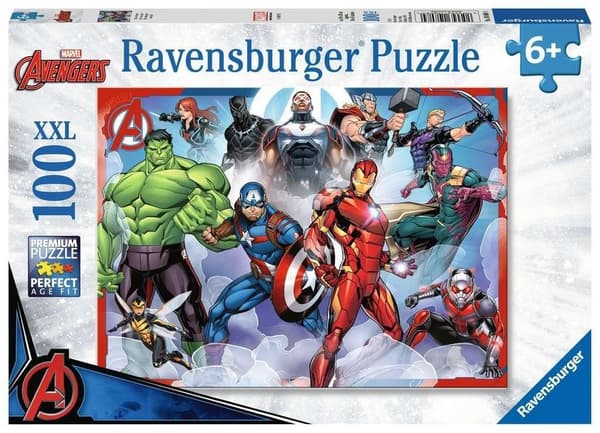 Avengers 100-bitars pussel. XXL ritmontering