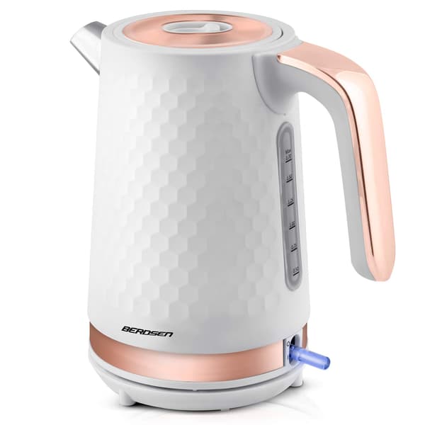 Vattenkokare 1,7l Berdsen BD-705 vit och koppar