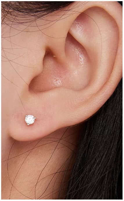 Sølvøreringe Cubic Zirconia Øreringe Sølv 925