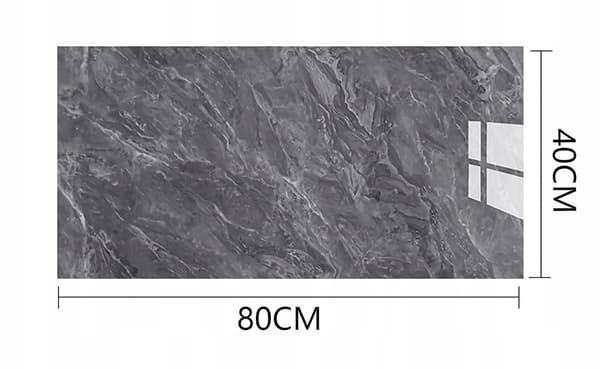 SELVKLÆBENDE PVC-PANEL GLANSLAMINAT 80x40 cm panel7