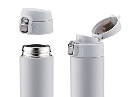 Termokrus, termokande, QUENTIN, 520 ml, rustfrit stål 18/10, plast, grå