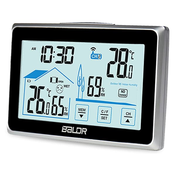Väderstation med display BD-910 svart