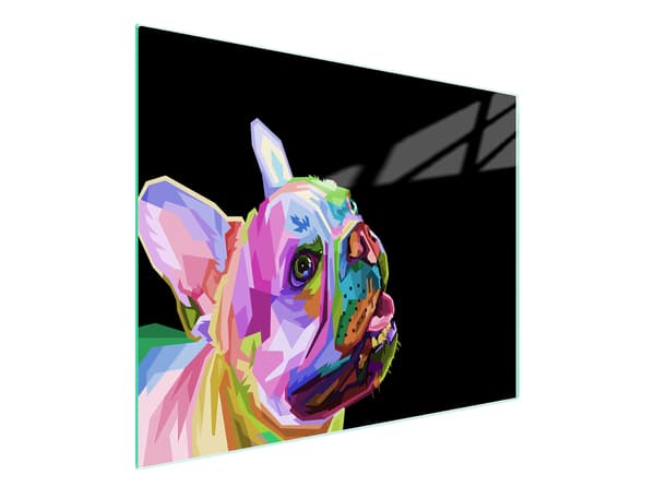 SKÄRBRÄDA I GLAS 52x30 HUND