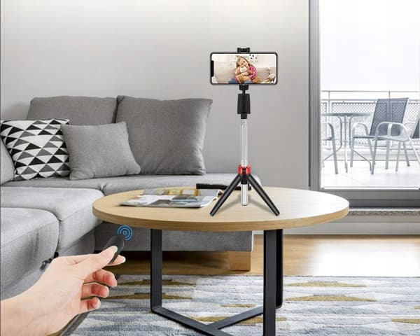 SELFIE-STIV + BLUETOOTH-FJÄRRKONTROLL