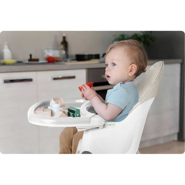 Milo højstol med bord, grå