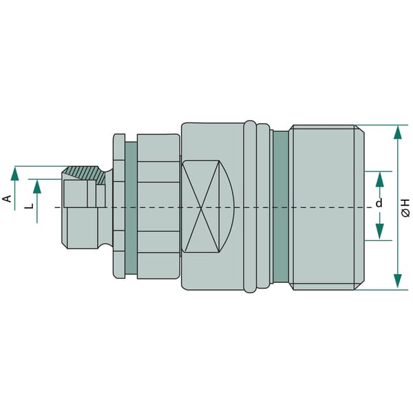 Hydraulisk skruemuffeforbindelse DN12 M20x1.5