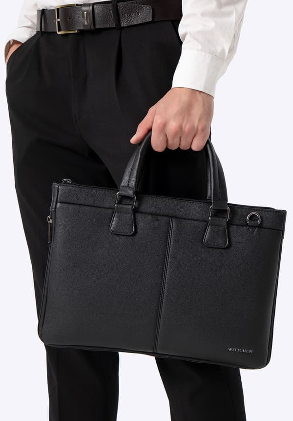 Wittchen Herre 14,5" Laptoptaske i Sort Kunstlæder