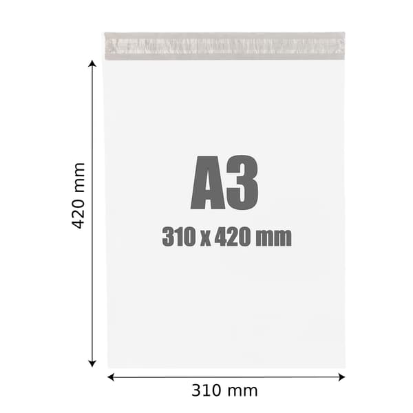 PRO POLYPAKKER A3 50 stk. 310/420