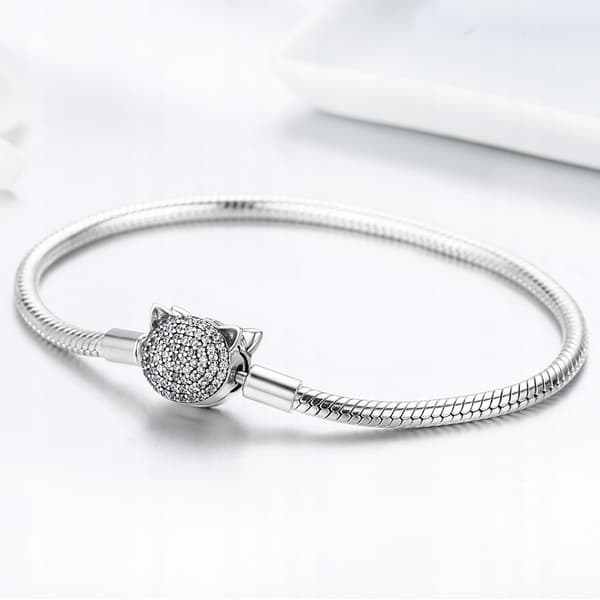 Pulsera Pandora MODULAR Pavé Gatito 21 cm