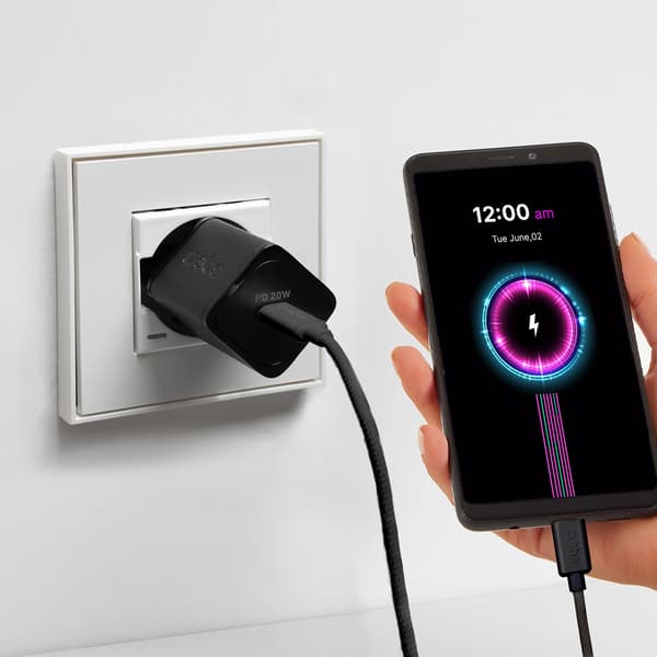 USB-C 60W Punottu Kaapeli 1.5m - Musta