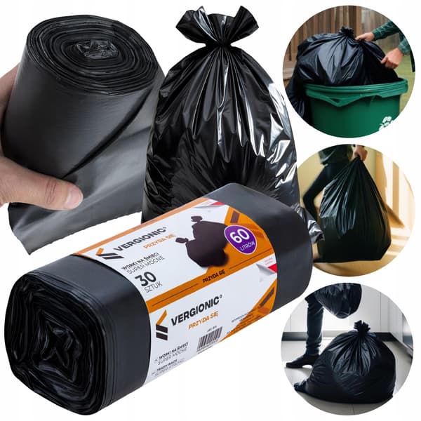 60L sopsäckar 30 st. Starka, tjocka. 60L VERGIONIC