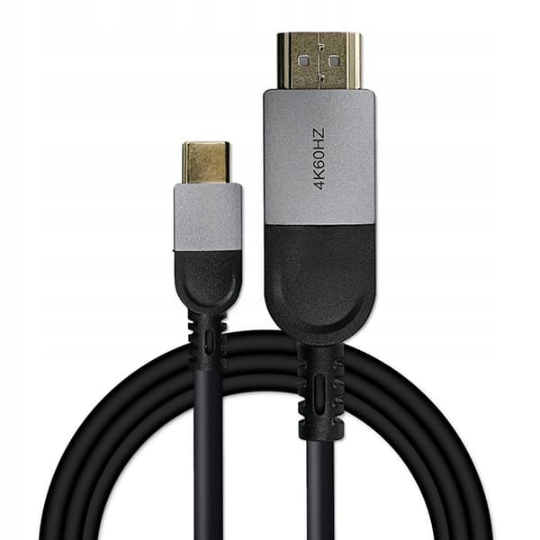 Qoltec USB-C - HDMI -sovitinkaapeli, nopea 4K-sovitin | 60Hz | 32AWG | 2m