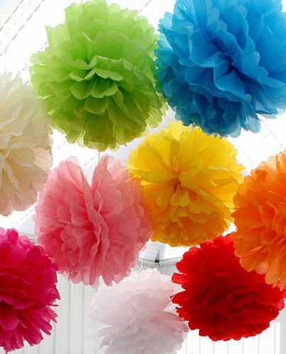 29012 Pompom av silkespapper 50 cm