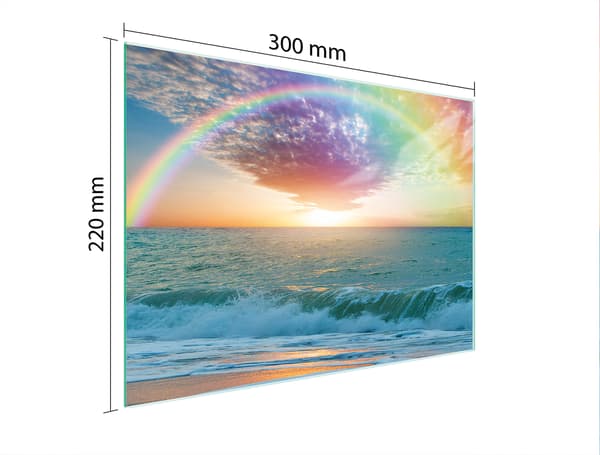 GLAS SKÆREBRÆT 30x22 HAV